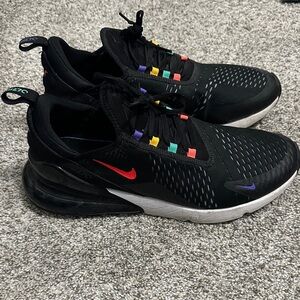 Nike Air Max 270 Black with Multicolor Accents size 11.5
